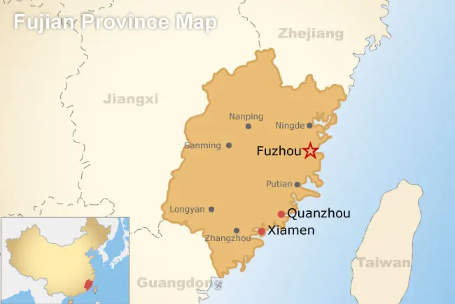 Fuzhou City Map